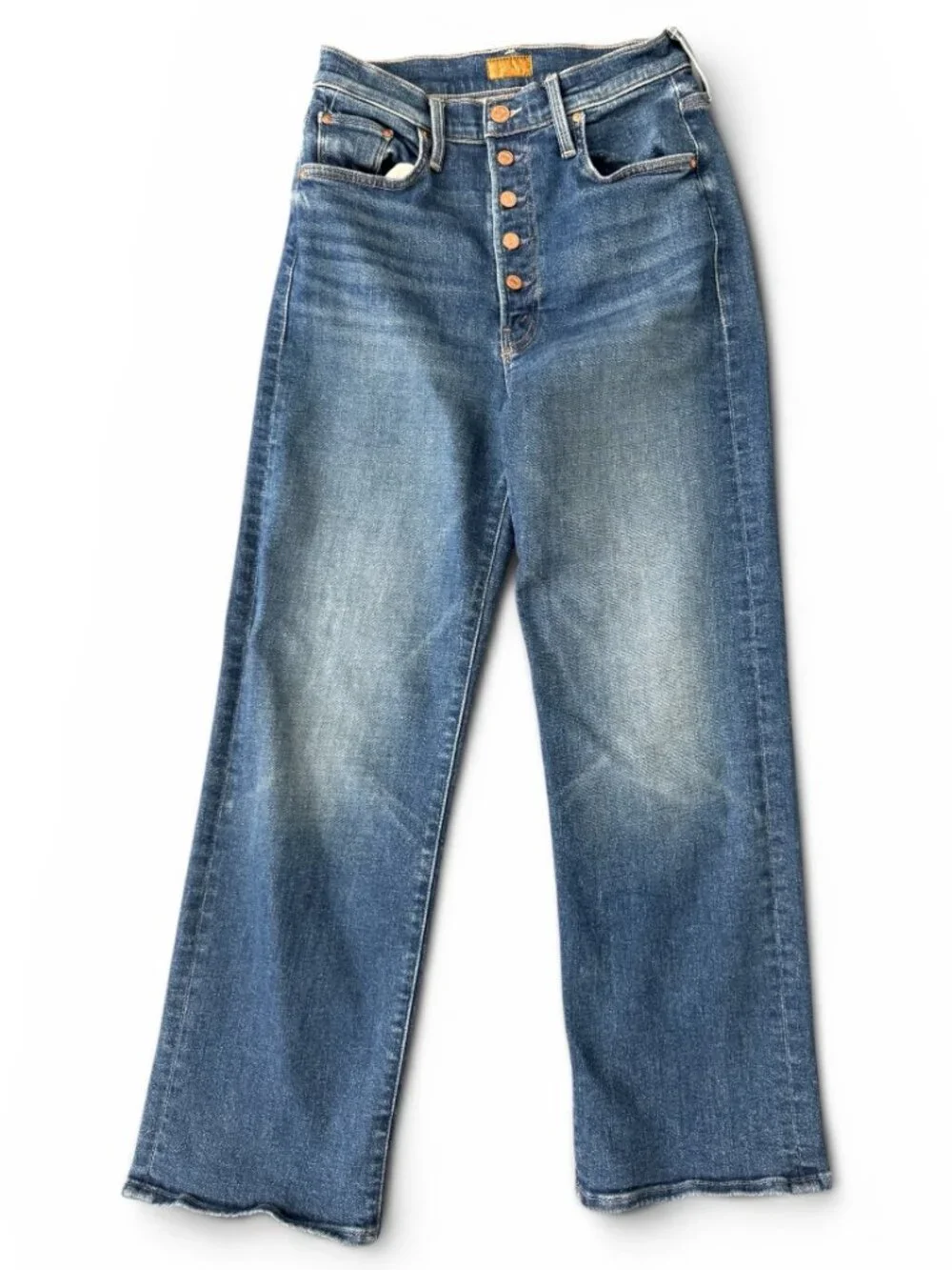 MOTHER The Pixie Rambler Ankle Jeans – Briefly Gorgeous Wash-28-Ankle/Hight Rise